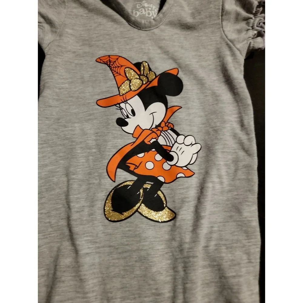Disney Baby minnie mouse Halloween witch one piece romper size 6 9 months